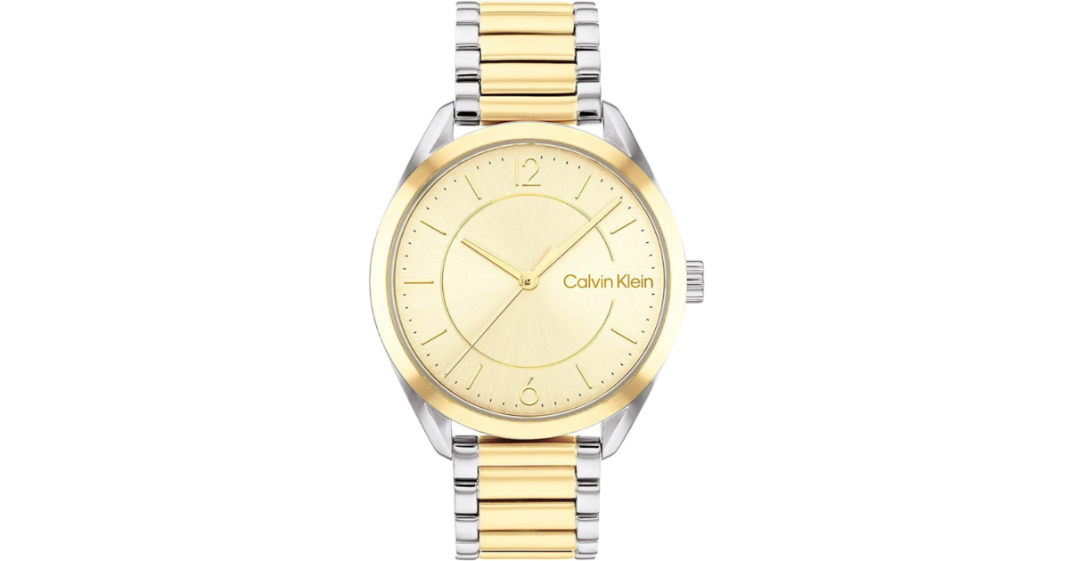 Montre Calvin Klein pour Femme : Élégance Bicolore à Quartz - 25200192